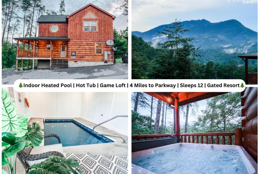 Indoor Heated Pool Hot Tub Cabin Sevierville Eksteriør billede